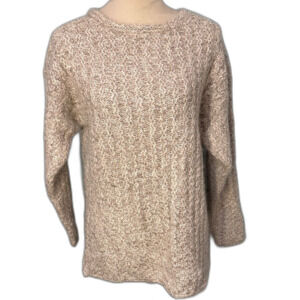 Vintage Gallagher silk and mohair pullover cable knit sweater Size L